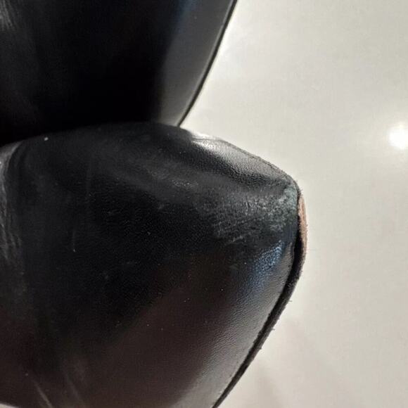 SCHUTZ Women’s Leather Pointed Toe Black Ankle Bootie Size 8.5 READ - Picture 4 of 16